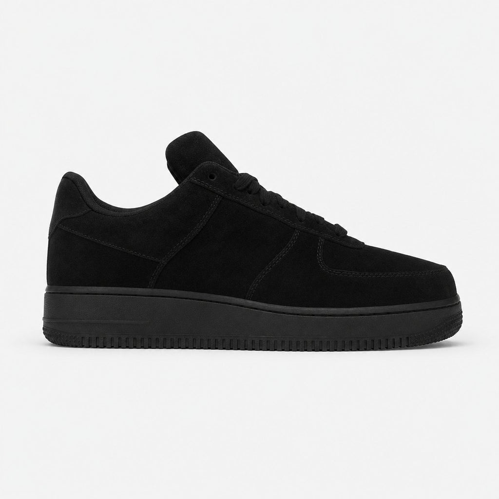 Black Suede Low-Top Sneakers, photo 1