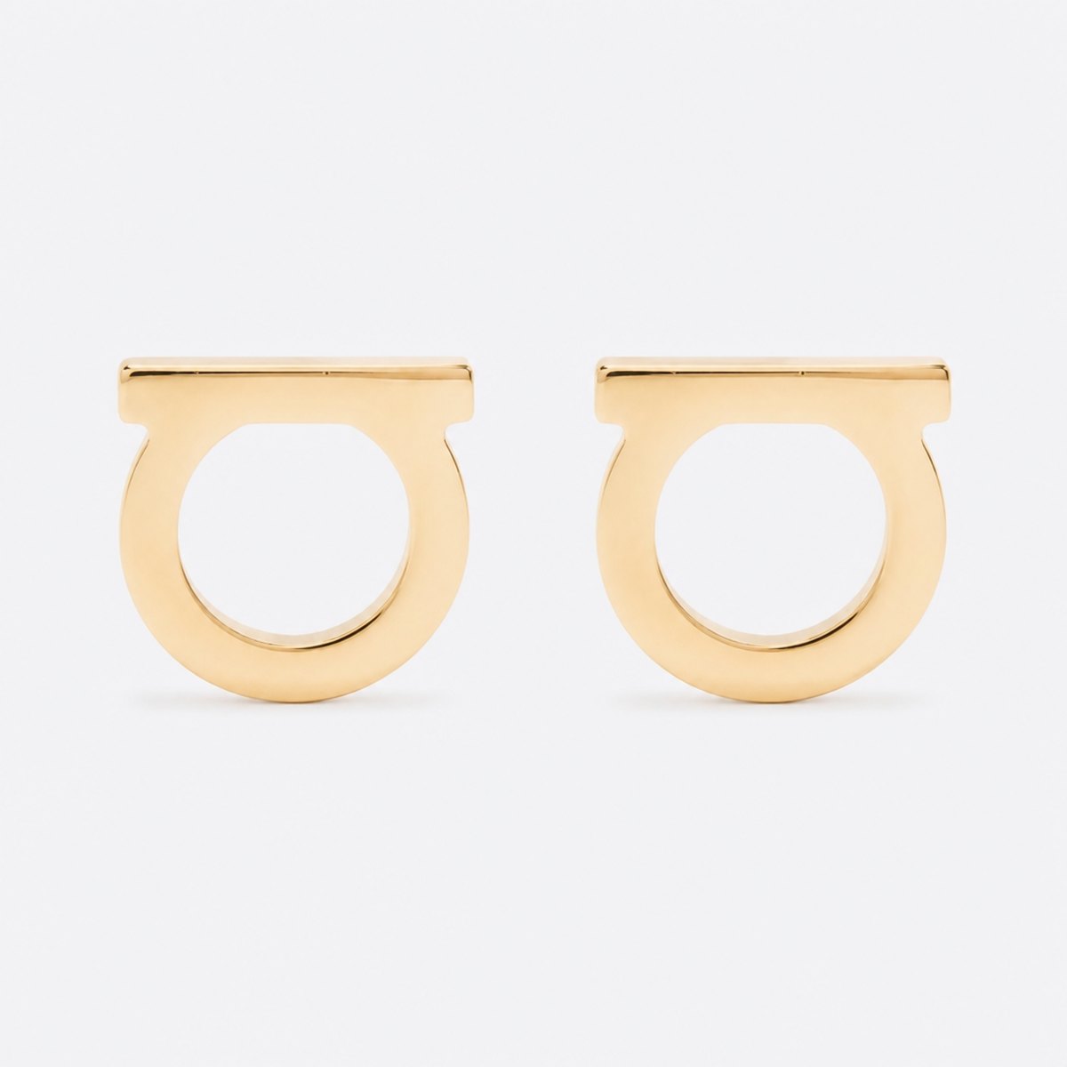 Gold-Tone Open-Ring Stud Earrings, photo 1