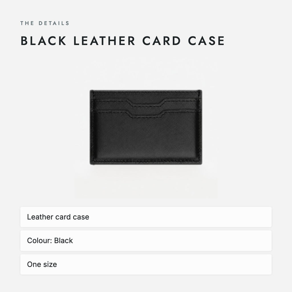 Black Leather Card Case, photo 4