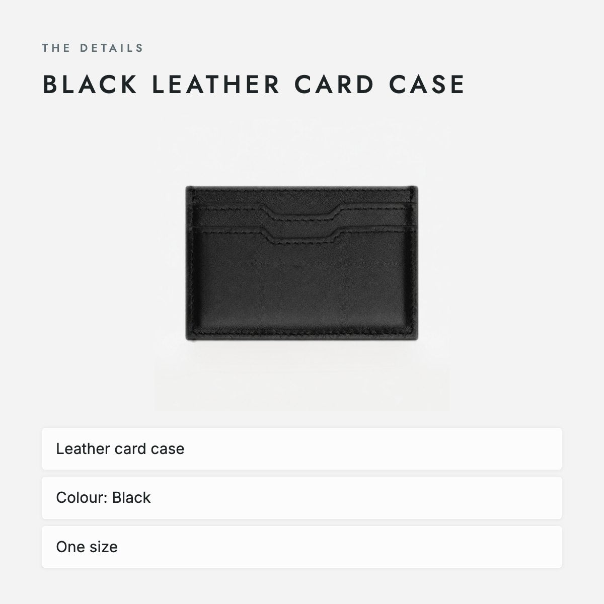 Black Leather Card Case, photo 4