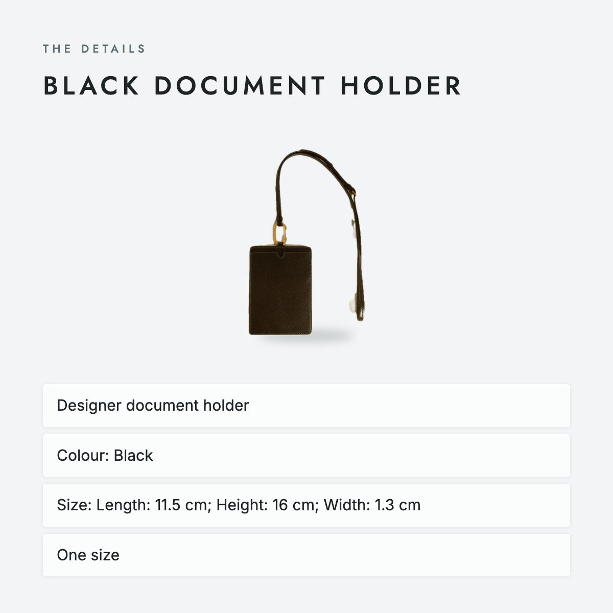 Black Document Holder, photo 4