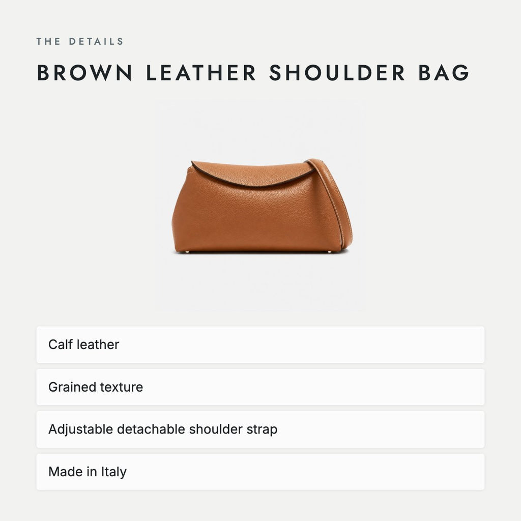 Brown Leather Shoulder Bag, photo 4