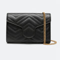 Mini Black Quilted Leather Chain Shoulder Bag, photo 1