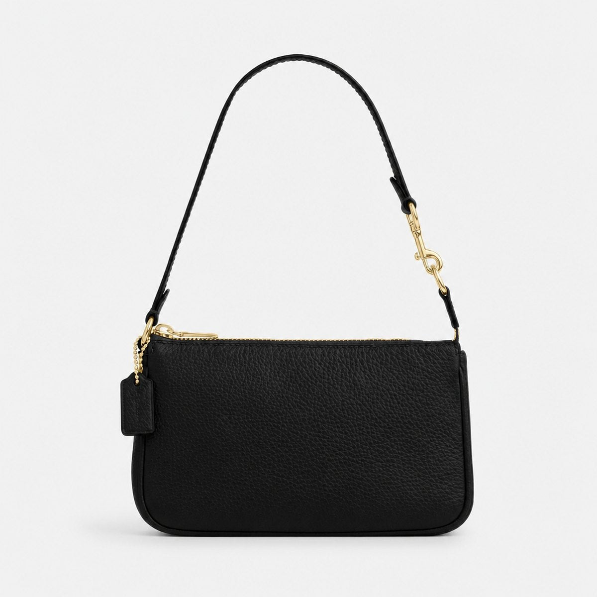 Black Pebble Leather Mini Shoulder Bag, photo 1