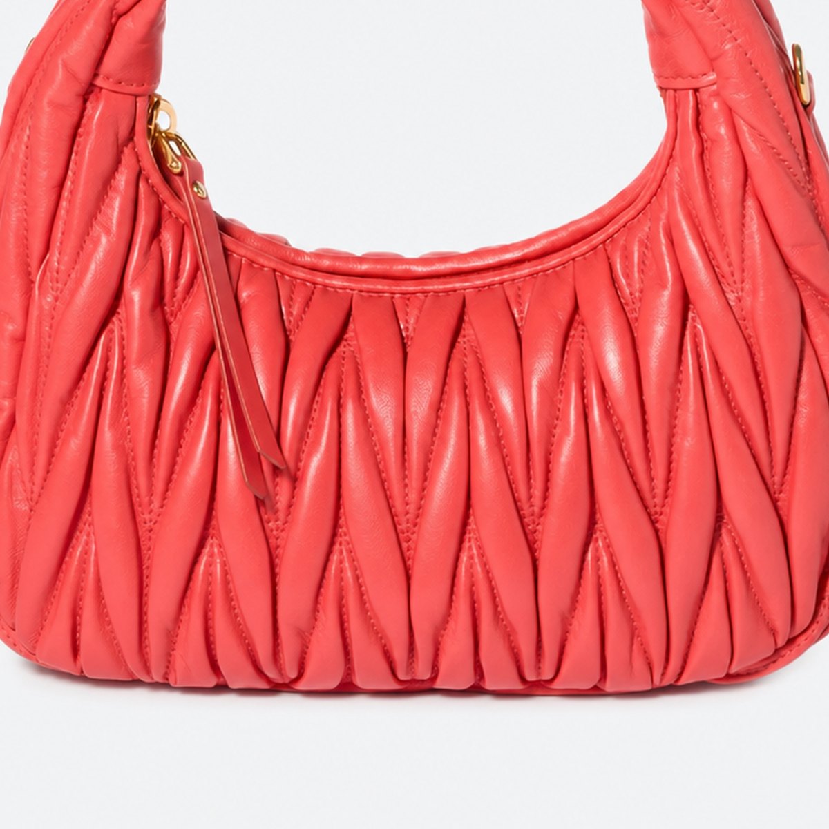 Coral Quilted Leather Hobo Bag, photo 3
