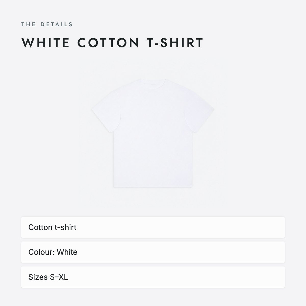 White Cotton T-Shirt, photo 4