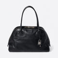 Black Leather Bowling Bag, photo 1