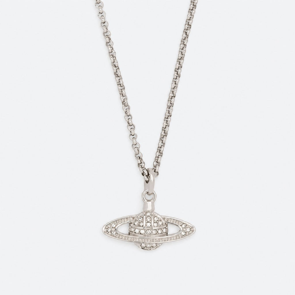 Silver-Tone Crystal Pendant Necklace, photo 1