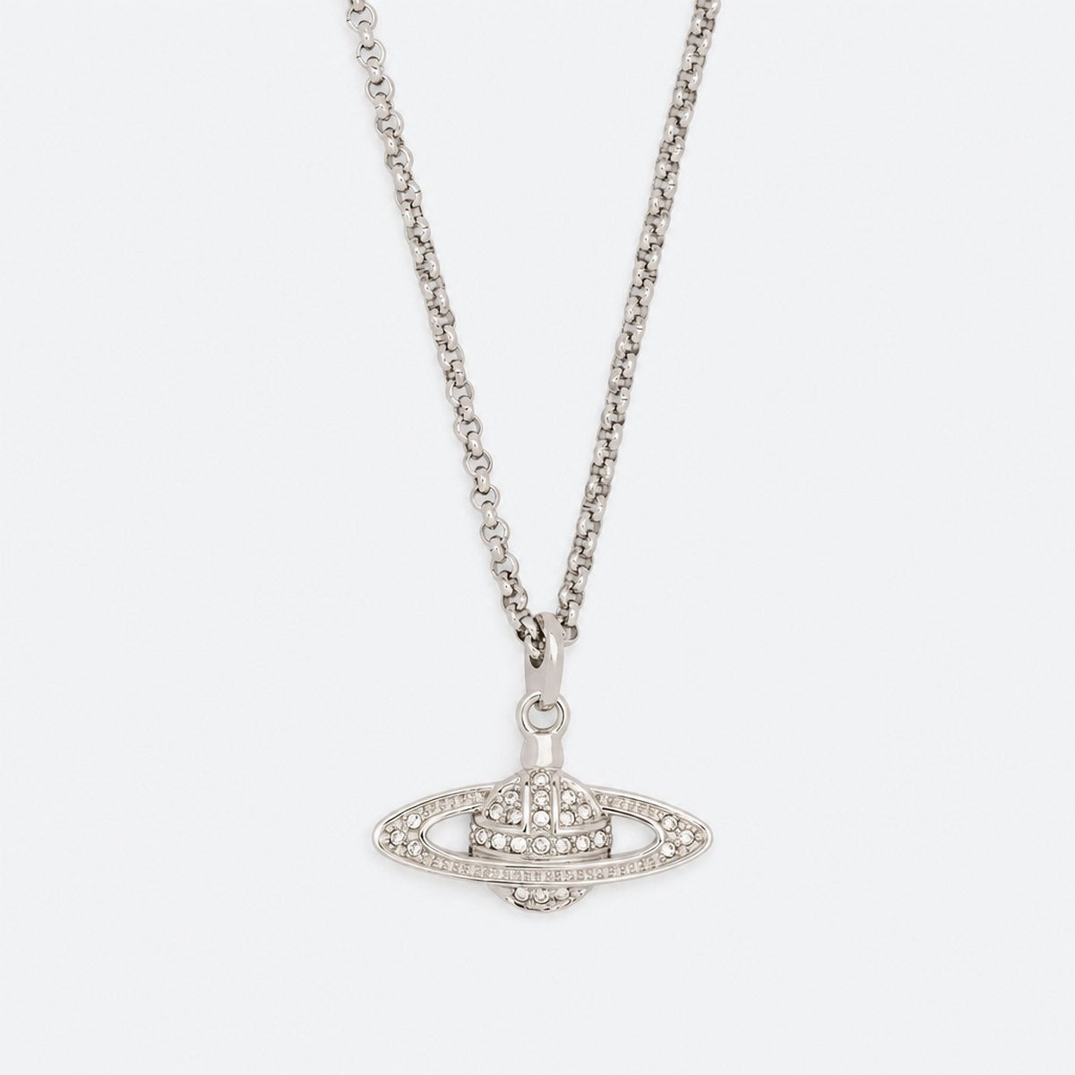 Silver-Tone Crystal Pendant Necklace, photo 1