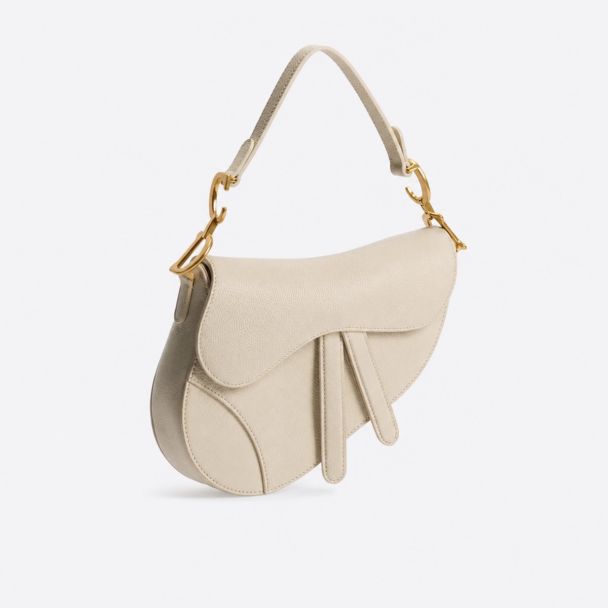 Small Cream Grained Calfskin Top-Handle Bag, photo 1