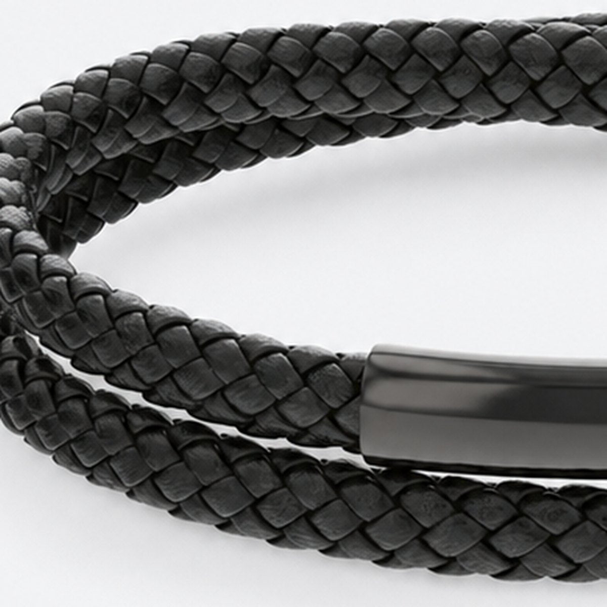 Black Leather Bracelet, photo 2