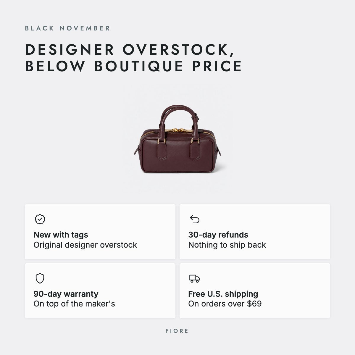 Burgundy Padded Leather Top-Handle Bag, photo 5