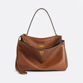 Tan Leather Top-Handle Bag, photo 1