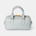 Lake Blue Padded Leather Top-Handle Bag, photo 1