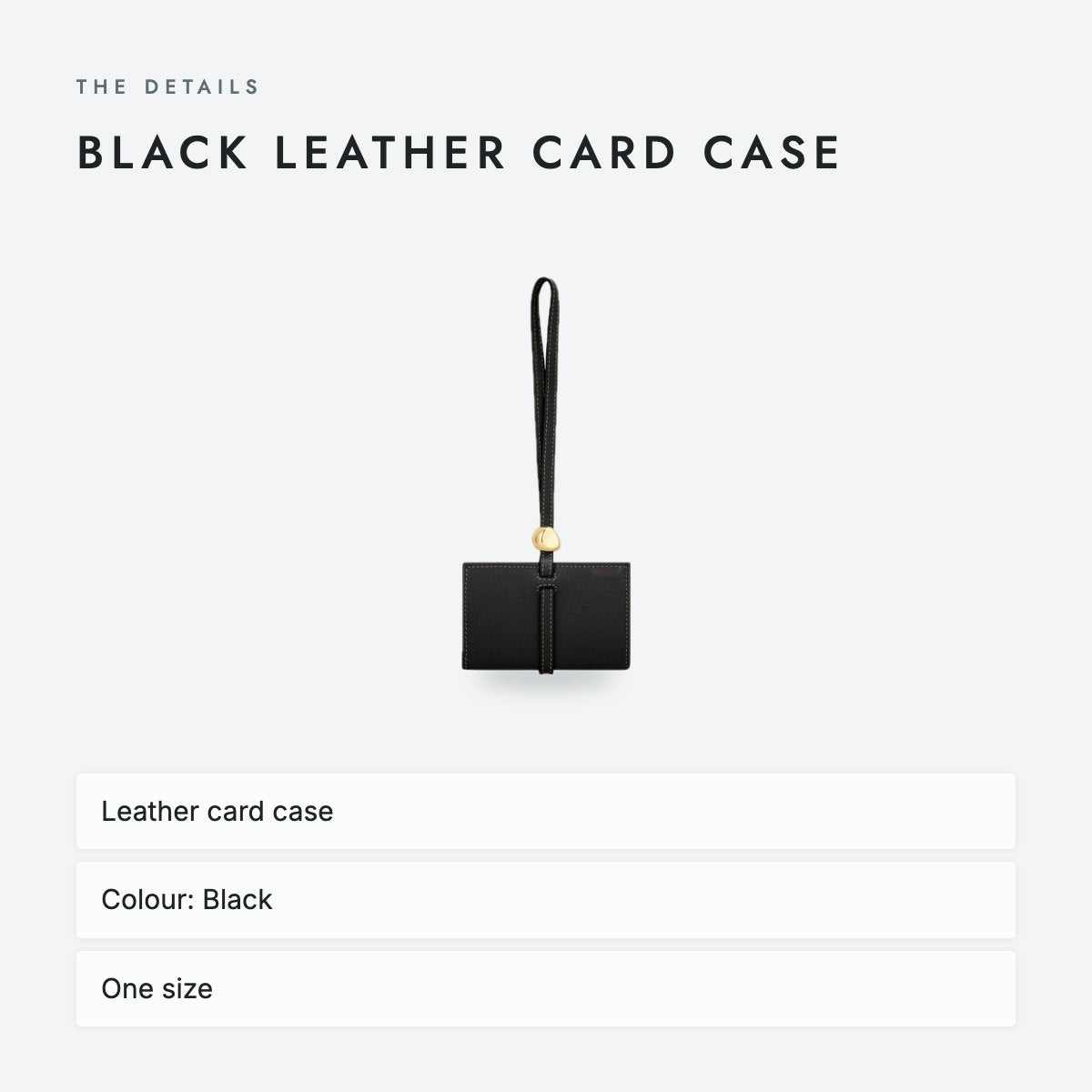 Black Leather Card Case, photo 4