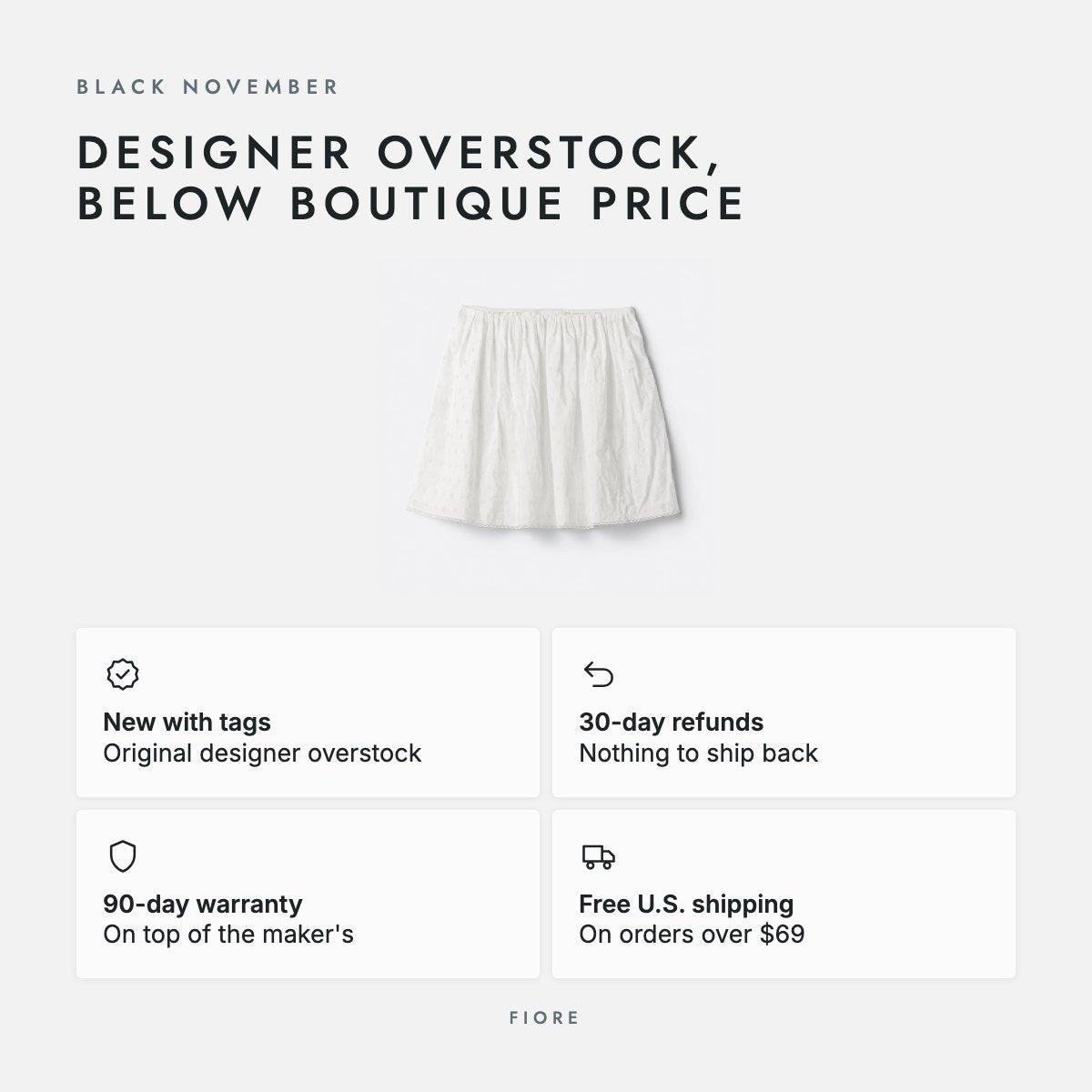 White Cotton Skirt, photo 5