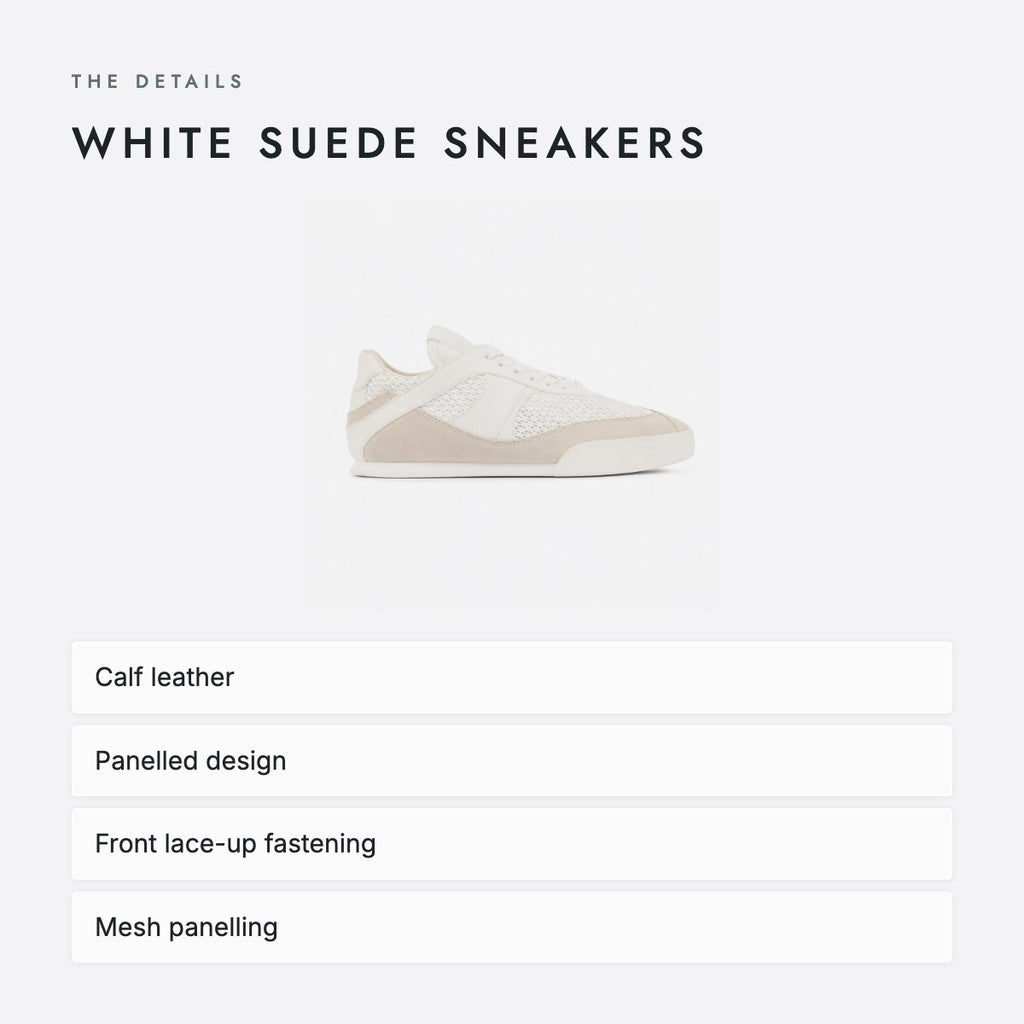 White Suede Sneakers, photo 4