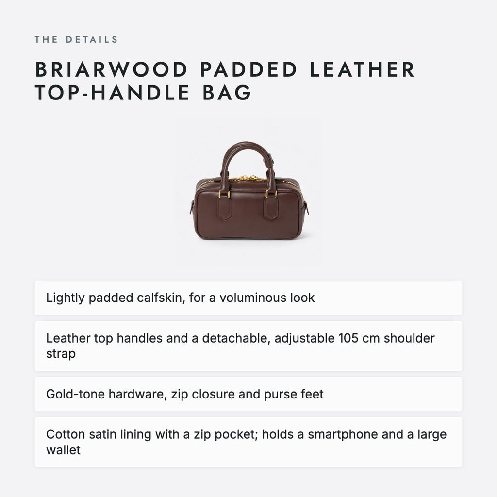 Briarwood Padded Leather Top-Handle Bag, photo 4
