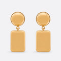 Gold-Tone Clip-On Disc Drop Earrings, photo 1