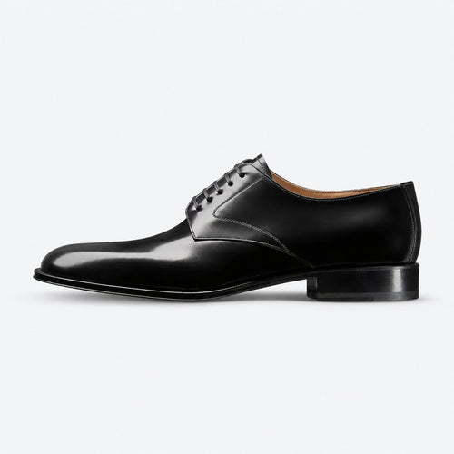 Black Calfskin Derby Shoes, photo 1