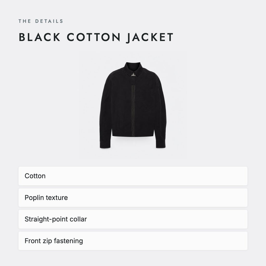 Black Cotton Jacket, photo 4