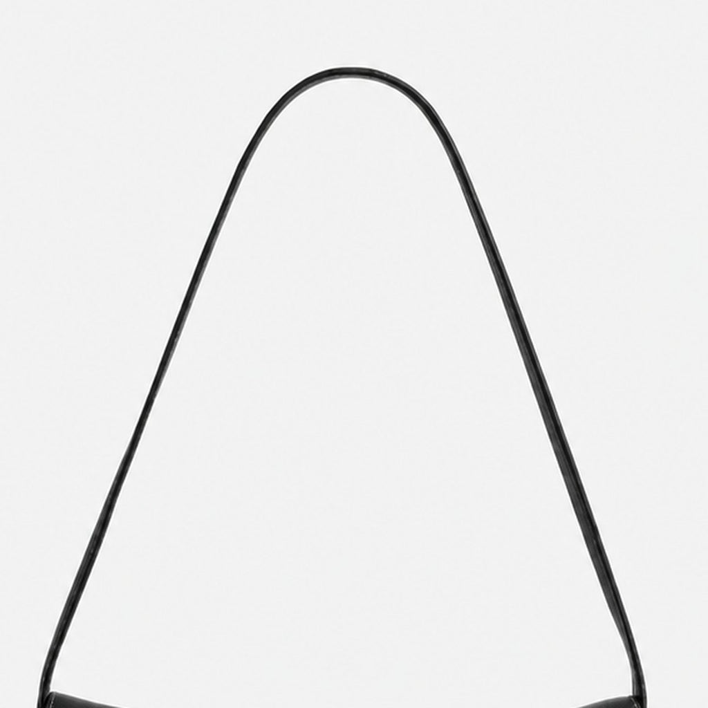 Black Grain Leather Shoulder Bag, photo 2
