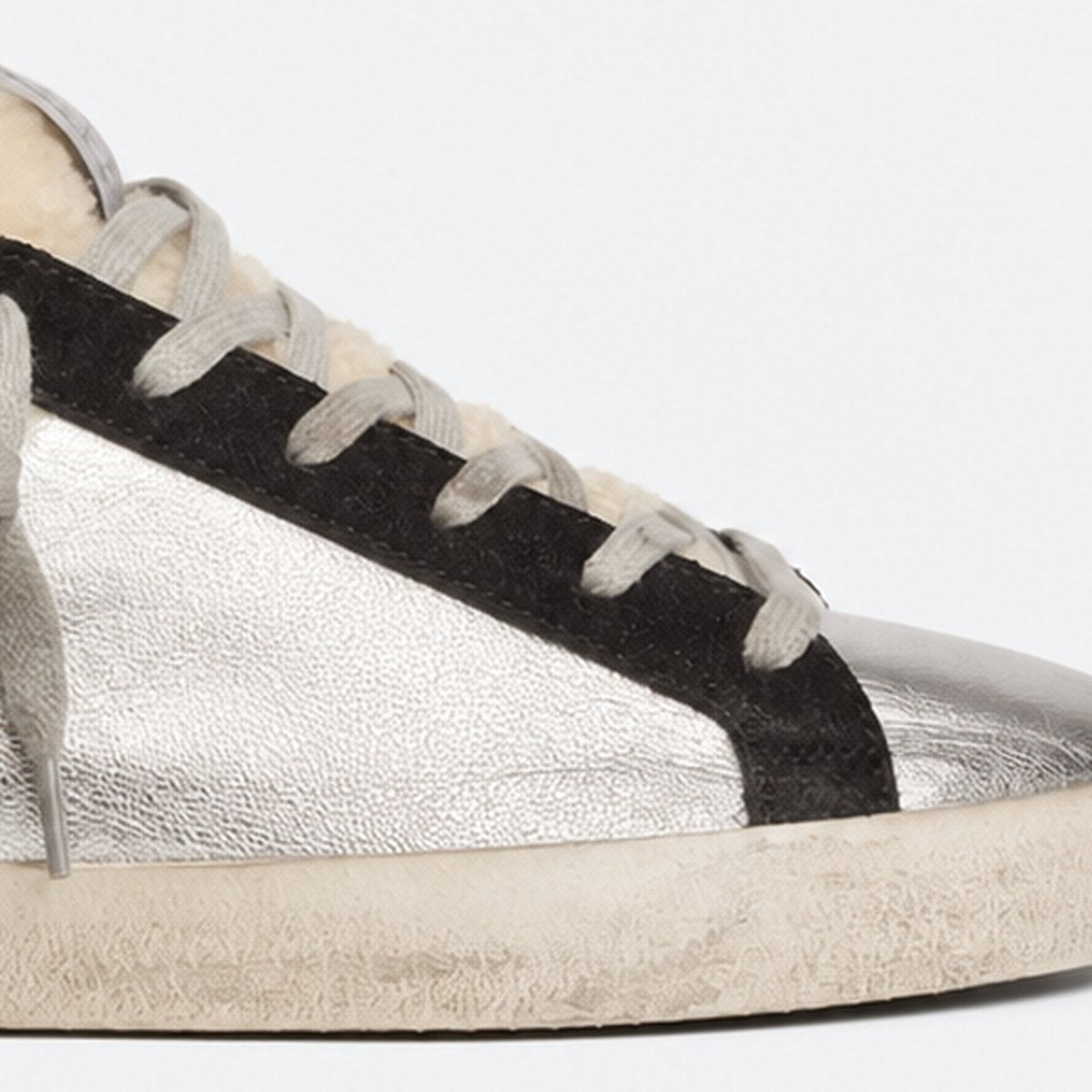 Silver Leather Sneakers, photo 3