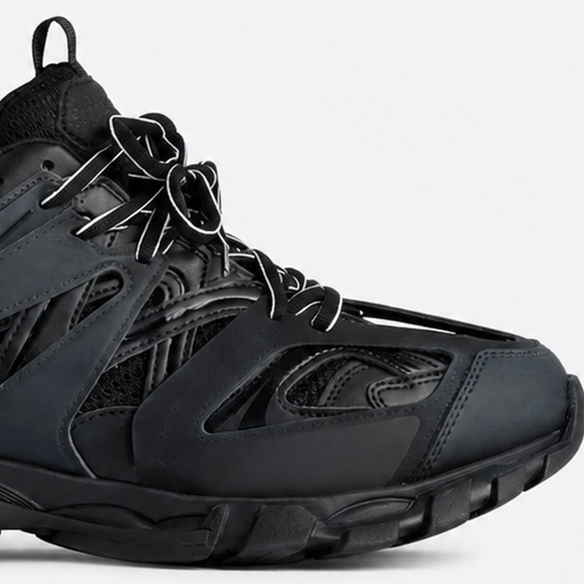Black Layered Mesh Sneakers, photo 3