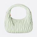 Aqua Quilted Leather Hobo Bag, photo 1