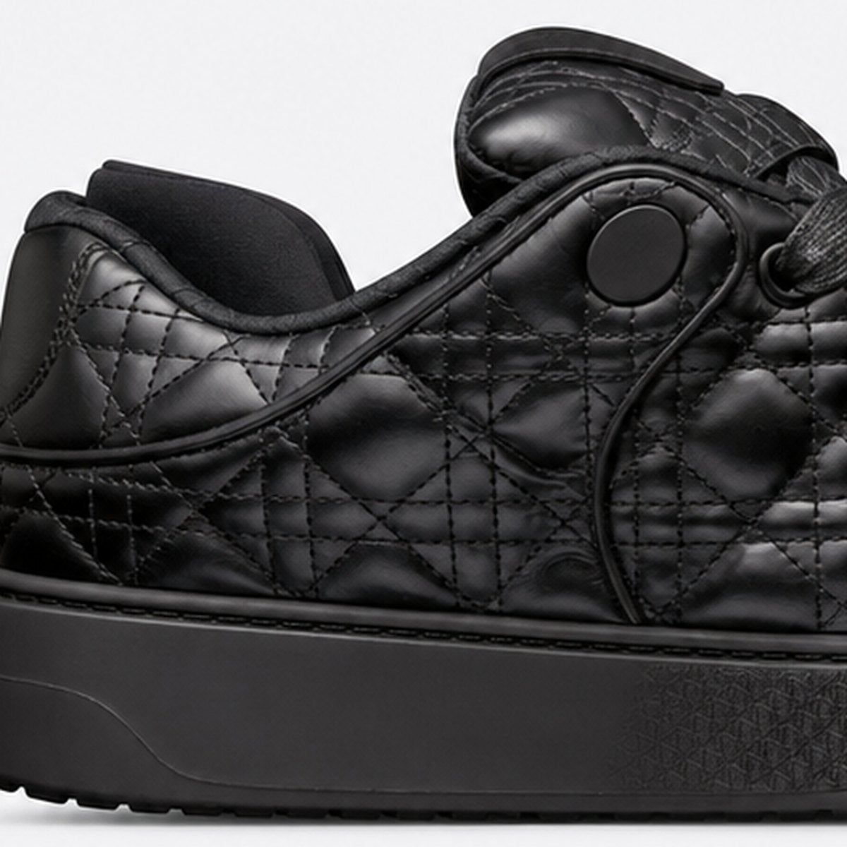 Black Quilted Calfskin Skate Sneakers, photo 2