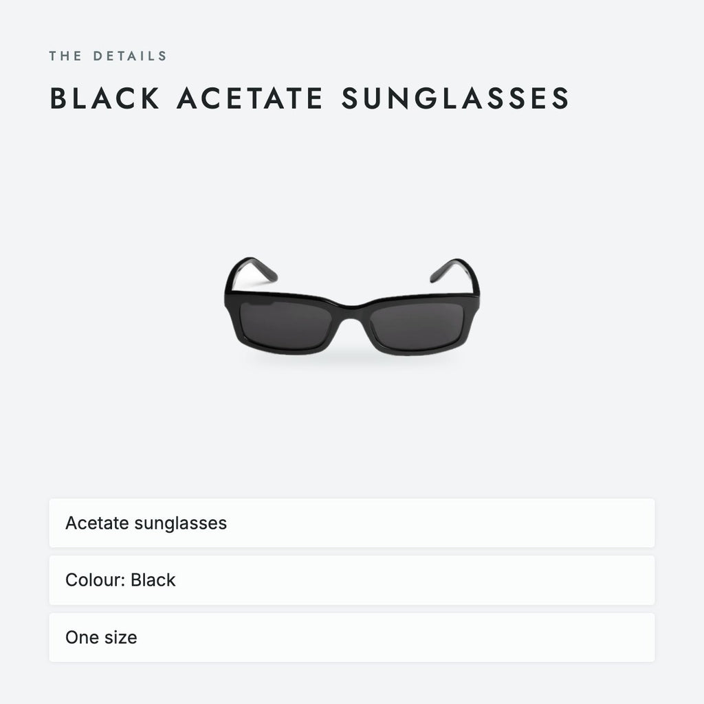 Black Acetate Sunglasses, photo 4