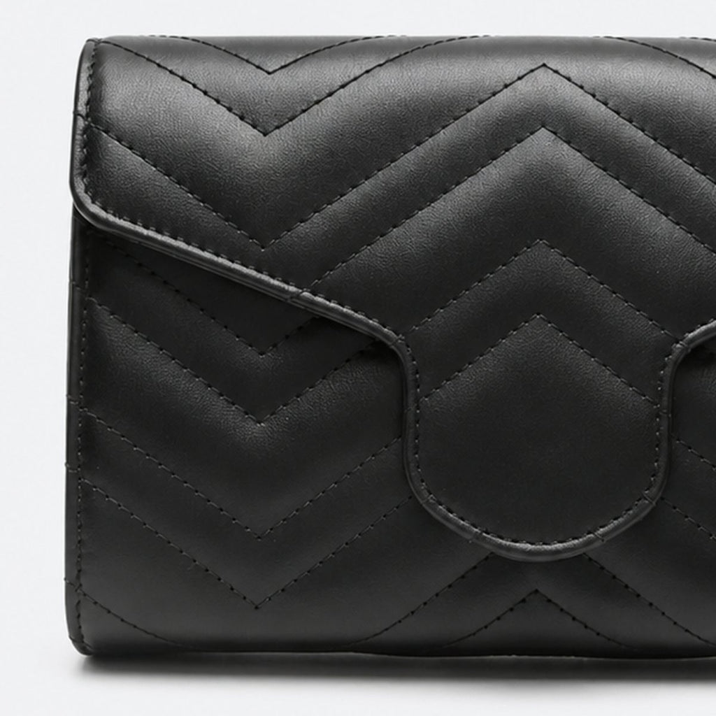 Mini Black Quilted Leather Chain Shoulder Bag, photo 2
