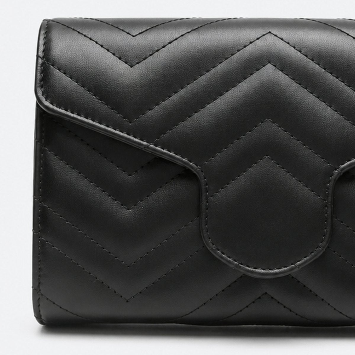 Mini Black Quilted Leather Chain Shoulder Bag, photo 2
