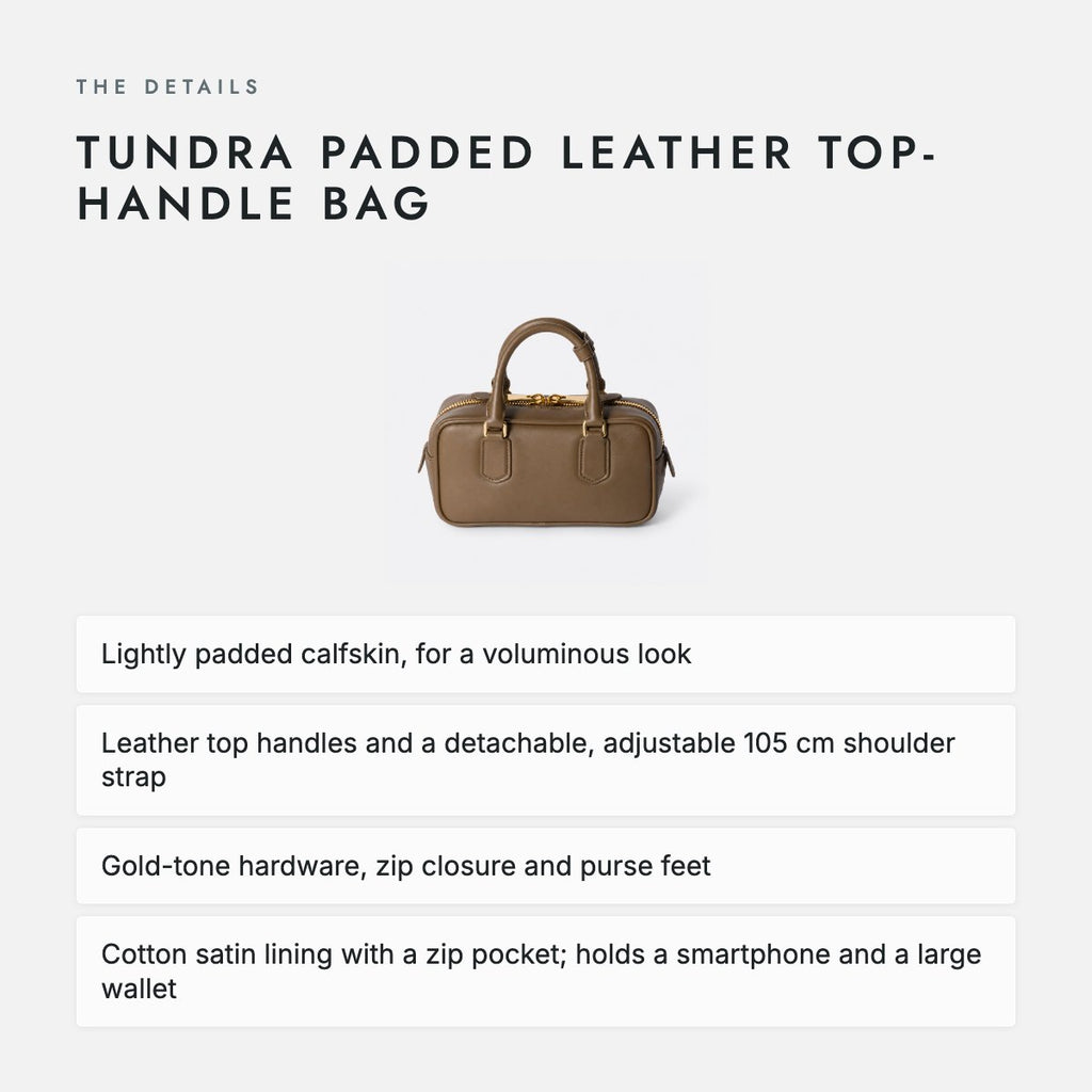 Tundra Padded Leather Top-Handle Bag, photo 4