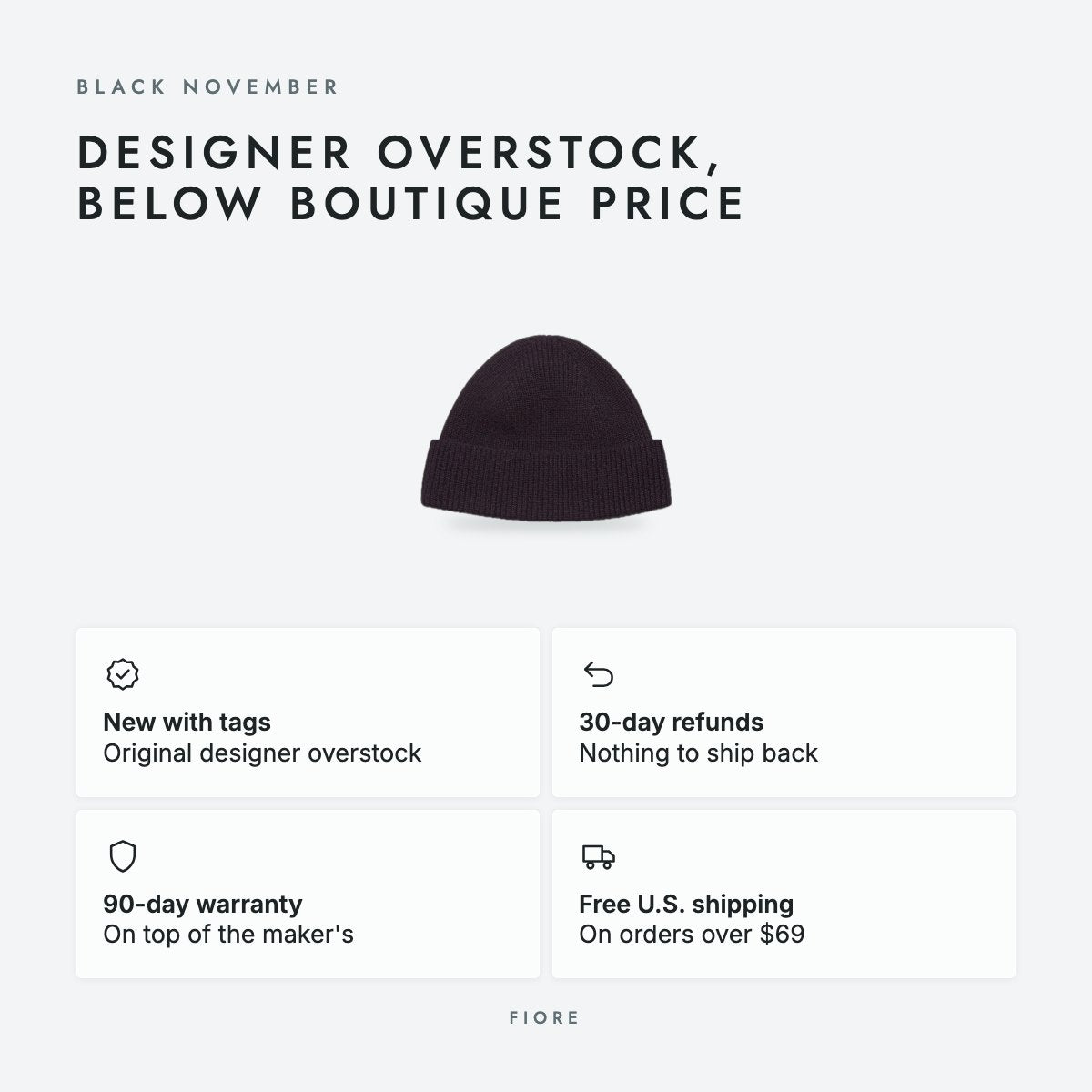 Black Cashmere Beanie, photo 5