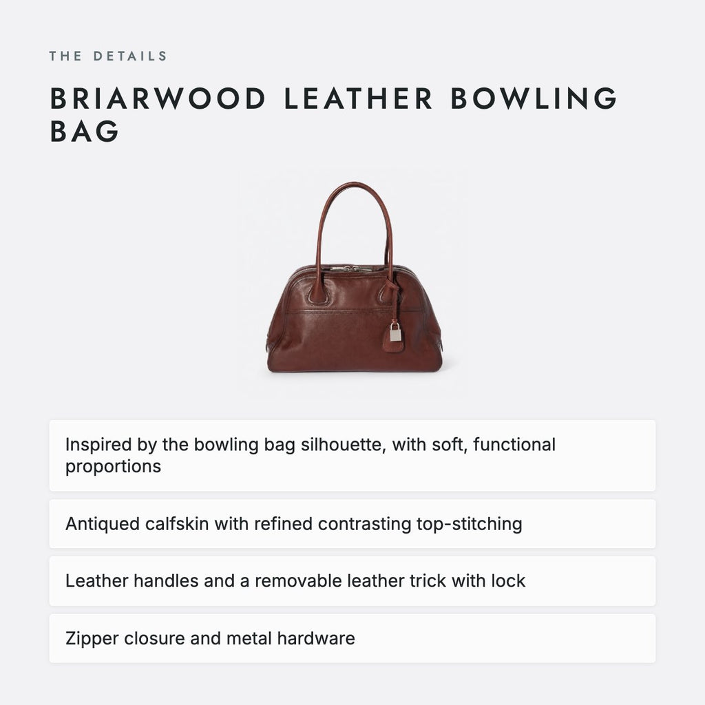 Briarwood Leather Bowling Bag, photo 4