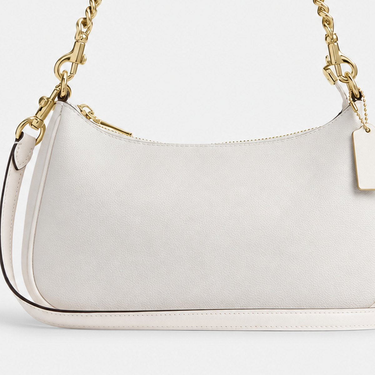 White and Chalk Coated Canvas Shoulder Bag, photo 3