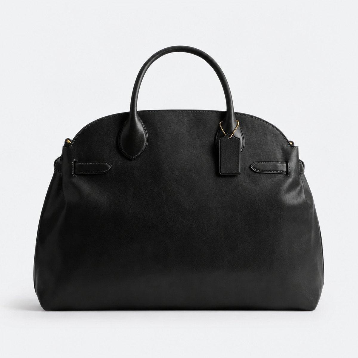 Black Grain Leather Carryall Bag, photo 1