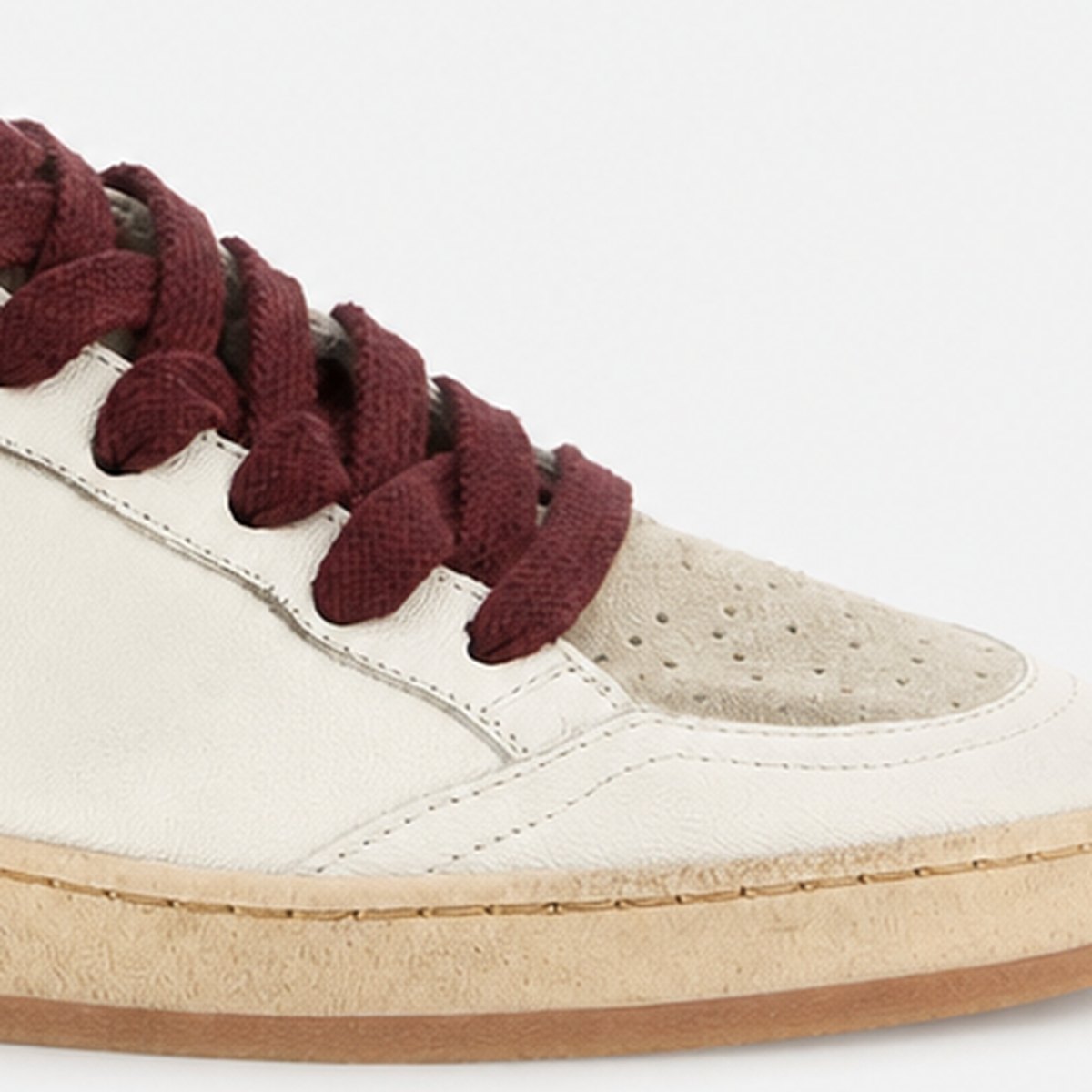 Beige Leather Sneakers, photo 3