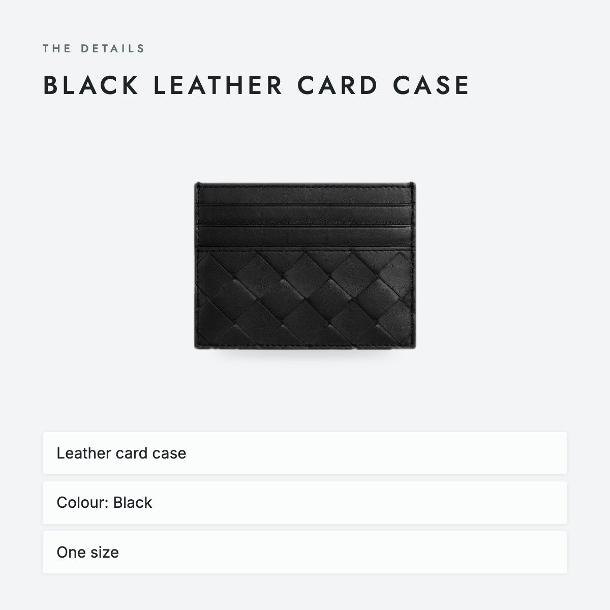Black Leather Card Case, photo 4