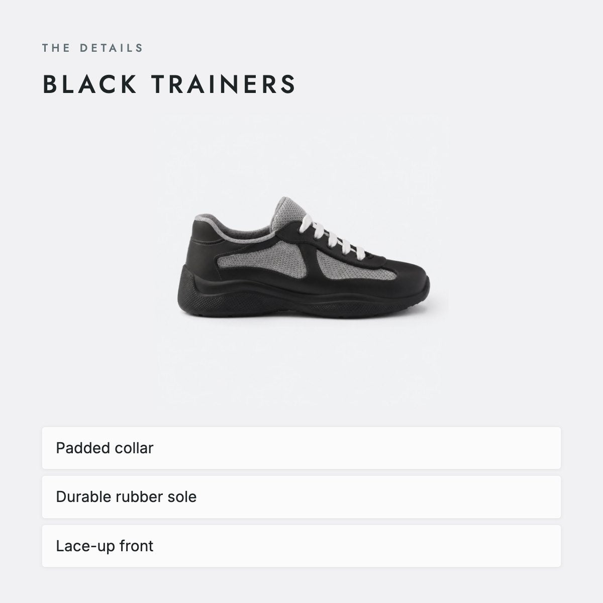 Black Trainers, photo 4