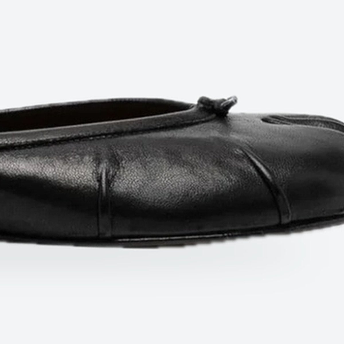 Black Leather Split-Toe Mules, photo 3