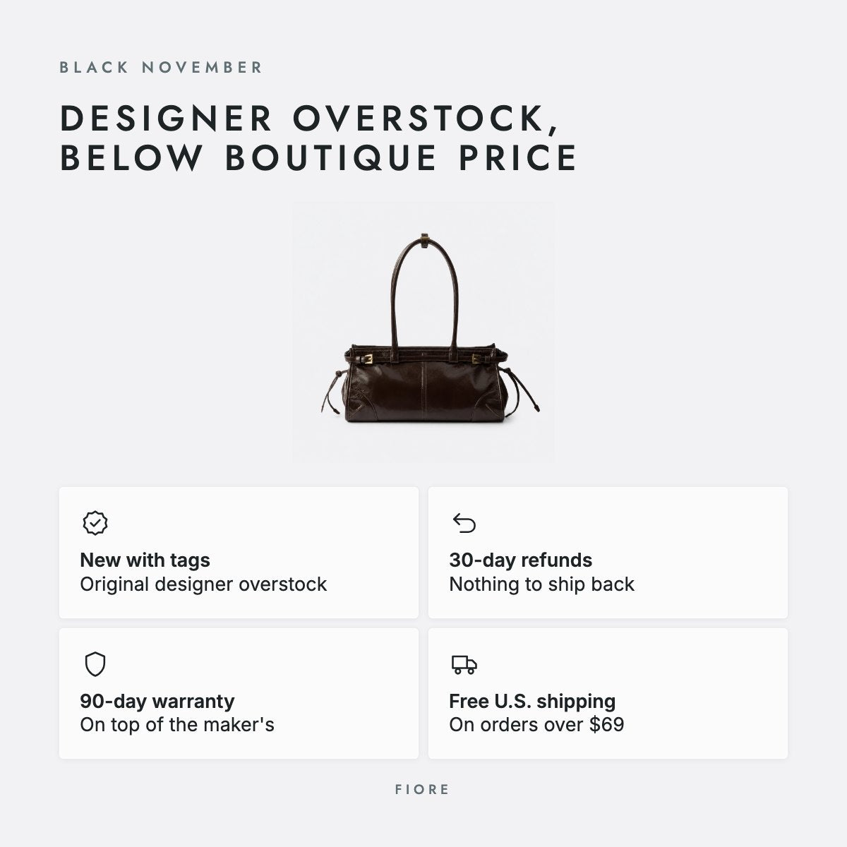 Dark Brown Leather Top-Handle Bag, photo 5