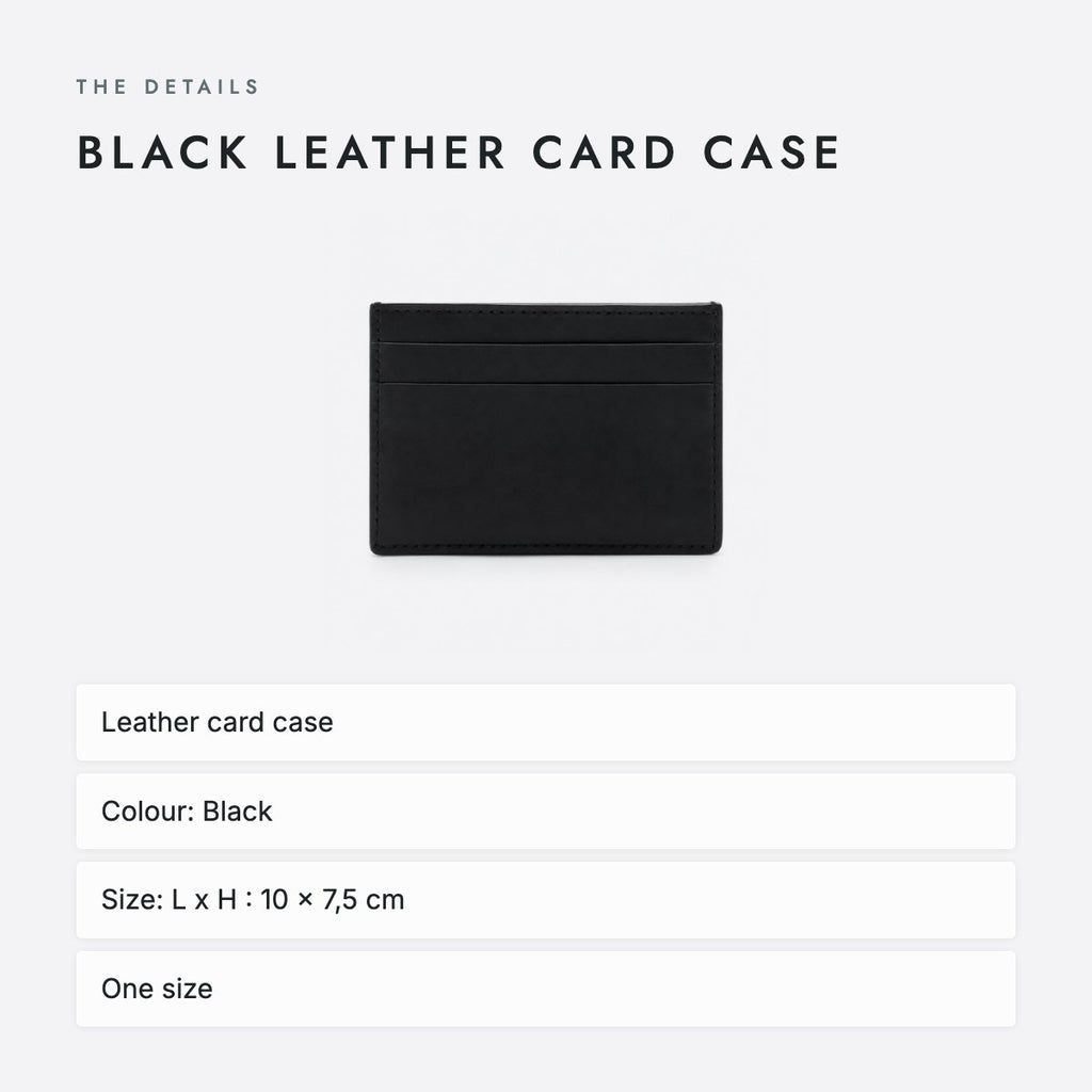 Black Leather Card Case, photo 4