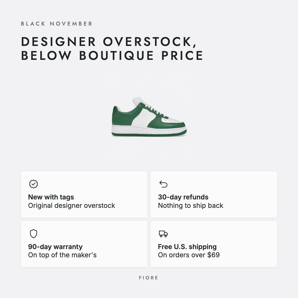 White and Green Leather Low-Top Sneakers, photo 5