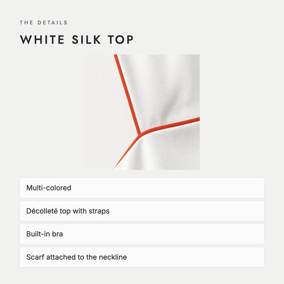 White Silk Top, photo 4