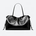 Black Drawstring Tote Bag, photo 1