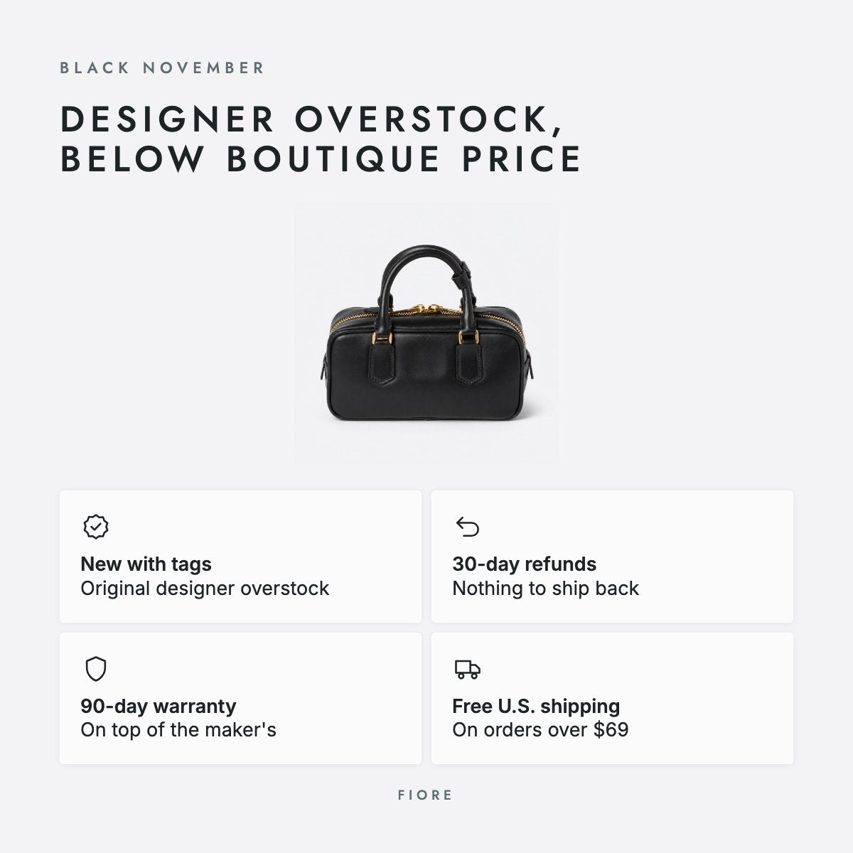 Black Padded Leather Top-Handle Bag, photo 5