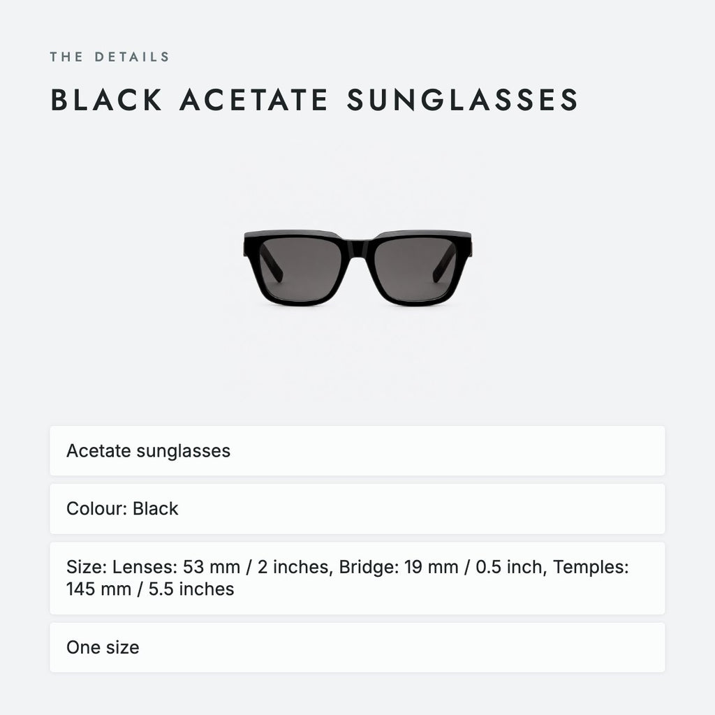Black Acetate Sunglasses, photo 4