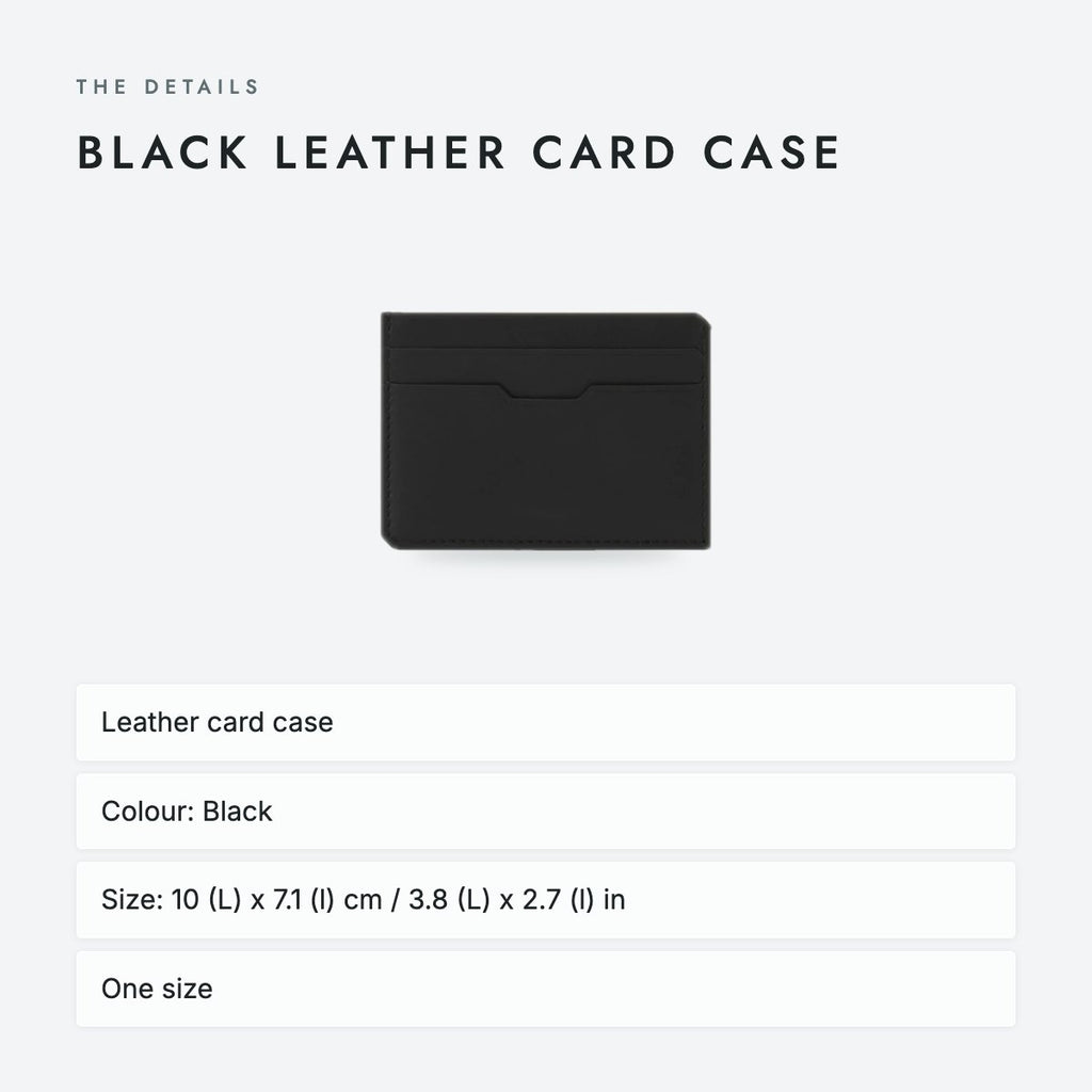 Black Leather Card Case, photo 4